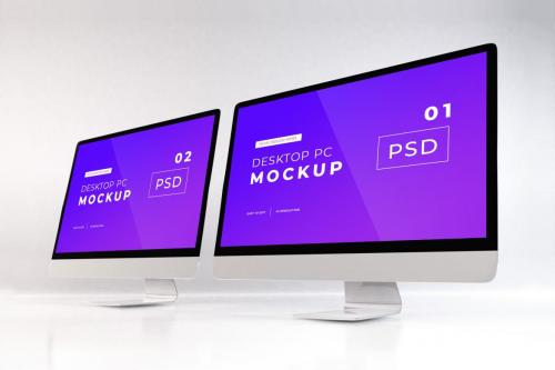 Deeezy -  Realistic Personal Computer Mockup Template