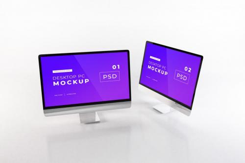 Deeezy - Realistic Personal Computer Mockup Template