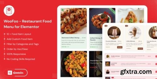 CodeCanyon - WooFoo - Restaurant Food Menu for Elementor v1.0.3 - 45370619 - Nulled