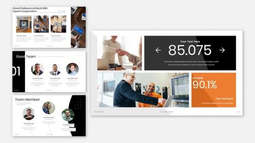 Yearly Report Annual Statistic Powerpoint Template