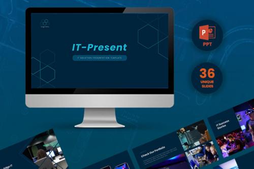 IT-Present - IT Solution PowerPoint Template