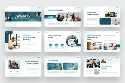 WorkCo - Office & Working space PowerPoint