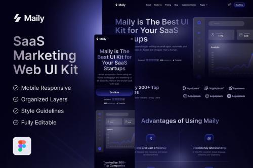 Maily - Saas Marketing Website UI Kit