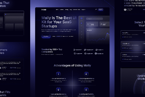 Maily - Saas Marketing Website UI Kit