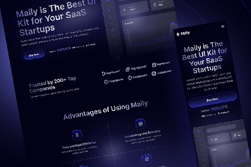 Maily - Saas Marketing Website UI Kit