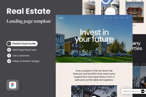 Hooni - Real Estate Landing Page