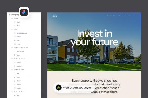 Hooni - Real Estate Landing Page