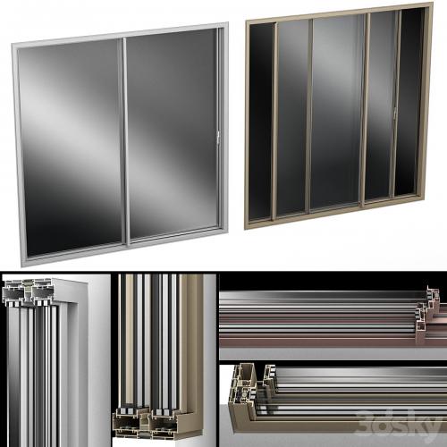 Sliding Stained Glass Aluminum doors