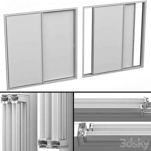 Sliding Stained Glass Aluminum doors