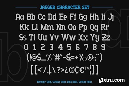 Jaeger - Modern Serif Font Family MXAYH4T