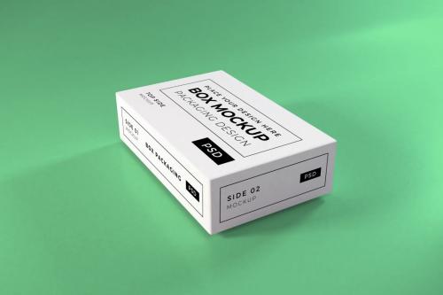 Deeezy - Realistic Long Box Packaging Mockup Template