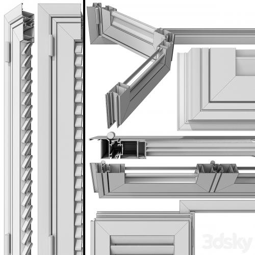 Wooden shutter blind system for windows and doors