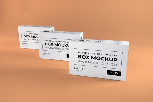 Deeezy - Realistic Long Box Packaging Mockup Template