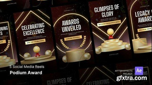 Videohive Social Media Reels - Podium Award After Effects Template 49815426