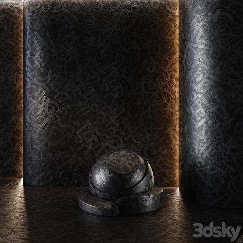 decorative plaster | Concrete set (seamless) | 22