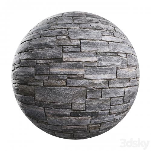 Natural stone wall