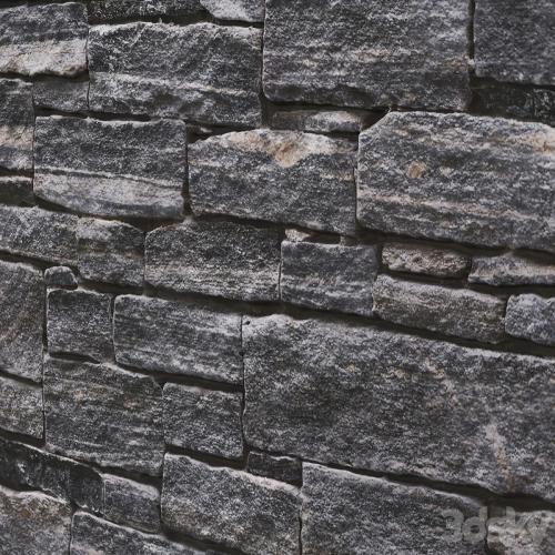 Natural stone wall