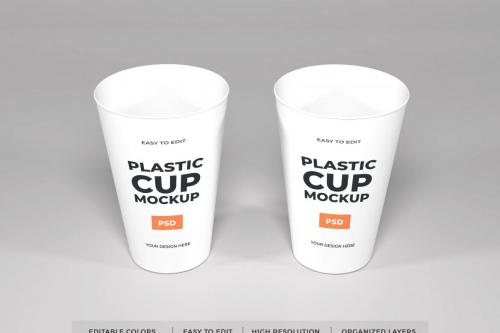 Deeezy - Realistic Plastic Cup Mockup Template