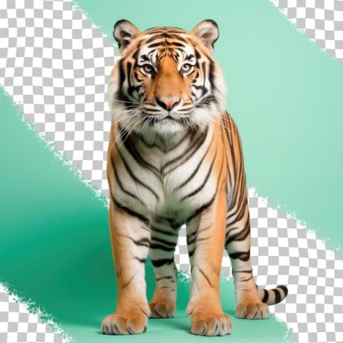 All My Studio Pictures Are Of A Tiger Against A Transparent Background