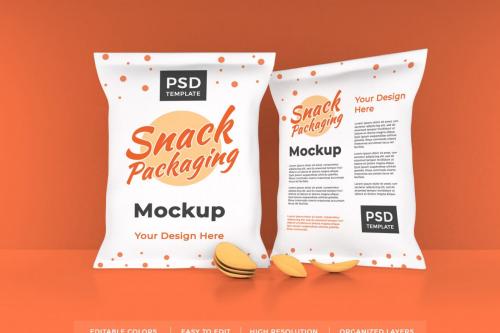 Deeezy - Realistic Snack Packaging Mockup Template