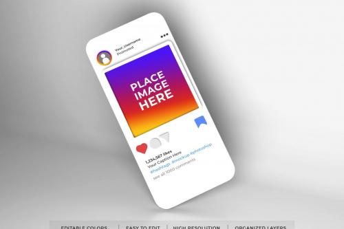 Deeezy - Realistic Instagram Social Media Mockup Template