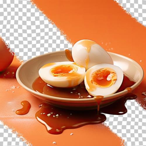 Asian Style Hardboiled Egg Served In Savory Or Sweet Sauce