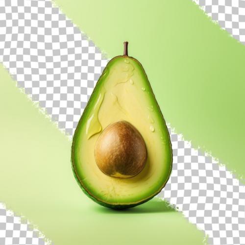 A Photo Of A Young Avocado In Indonesia On A Transparent Background In The Top Corner