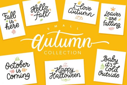 Deeezy - Autumn Collection, vector letterings