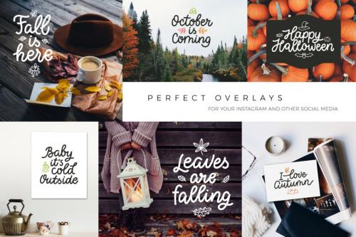 Deeezy - Autumn Collection, vector letterings