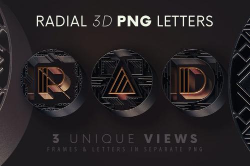 Deeezy - Artdeco Radial - 3D Lettering