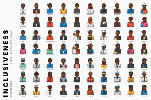 Deeezy - Inclusiveness - 350 User Icons