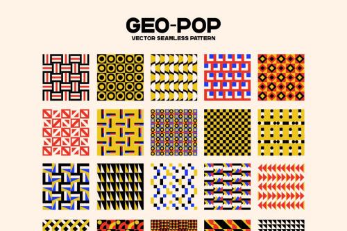 Deeezy - Geo-Pop 20 Seamless Pattern