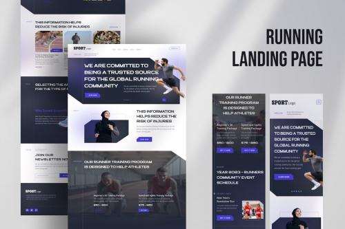 Running Landing Page