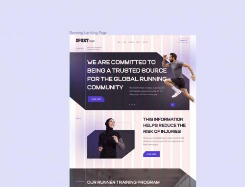 Running Landing Page