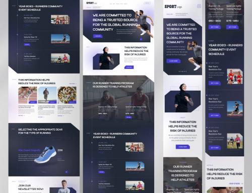 Running Landing Page