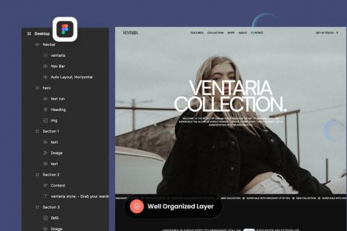 Ventaria - Fashion Store Landing Page