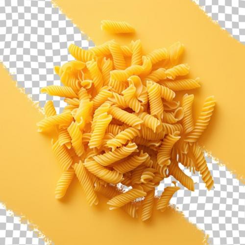 A Stack Of Pasta On Transparent Background From Above