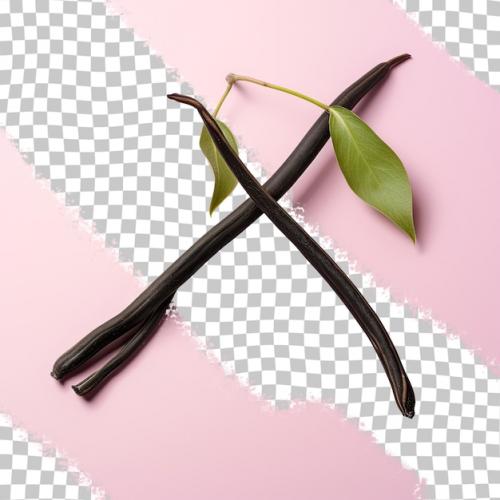 Vanilla Beans On Transparent Background