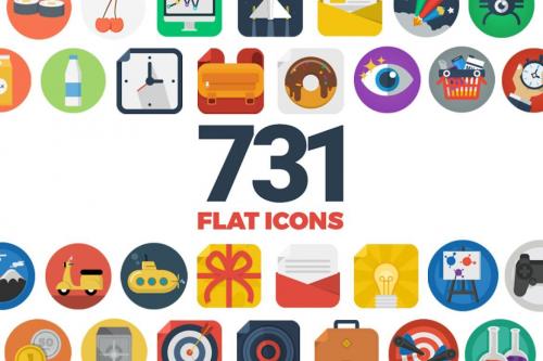 Deeezy - 731 Flat Icons Bundle