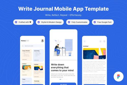 Write Journal Mobile App Template