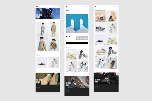 Sneaker brand ecommerce UI