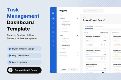 Task Management Dashboard Template