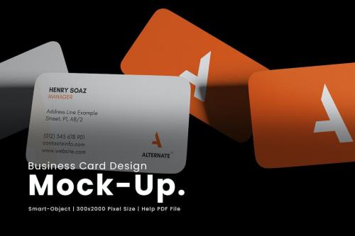 Business Card Design Mockup