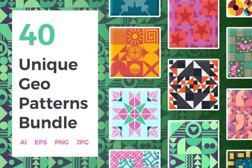 Deeezy - Fourty Geometric Seamless Patterns