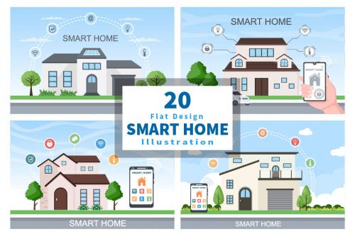 Deeezy - 20 Smart Home Technology Vector