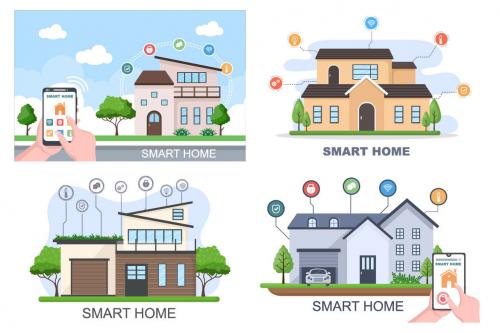 Deeezy - 20 Smart Home Technology Vector