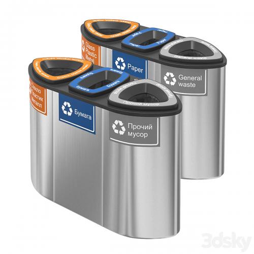 Containers for separate collection of garbage Bermuda Triple