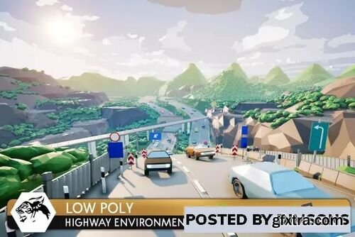 Highway Environment (Low Poly) v1.0