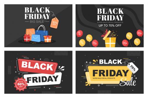 Deeezy - 20 Black Friday Give Big Discount Sale Vector