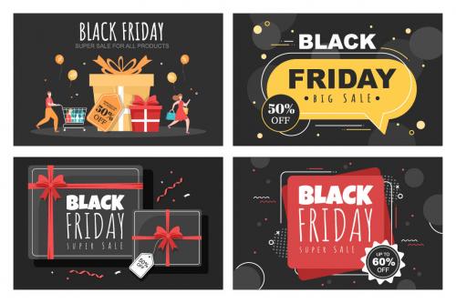 Deeezy - 20 Black Friday Give Big Discount Sale Vector